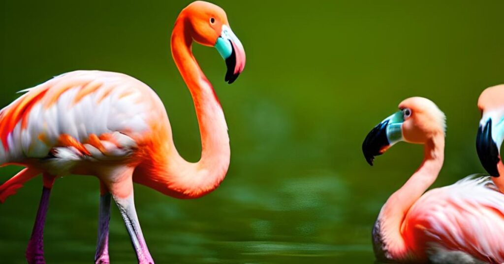 Flamingos birds 